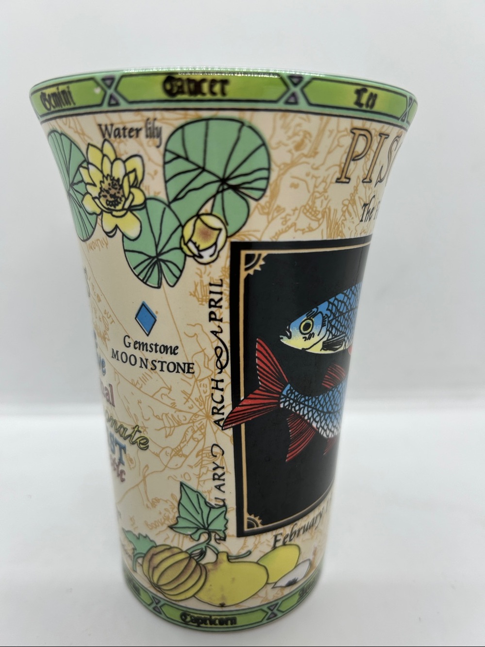 Pisces Astrology Zodiac Sign Ceramic Coffee Mug February 19 / March 20 - Picture 4 of 11